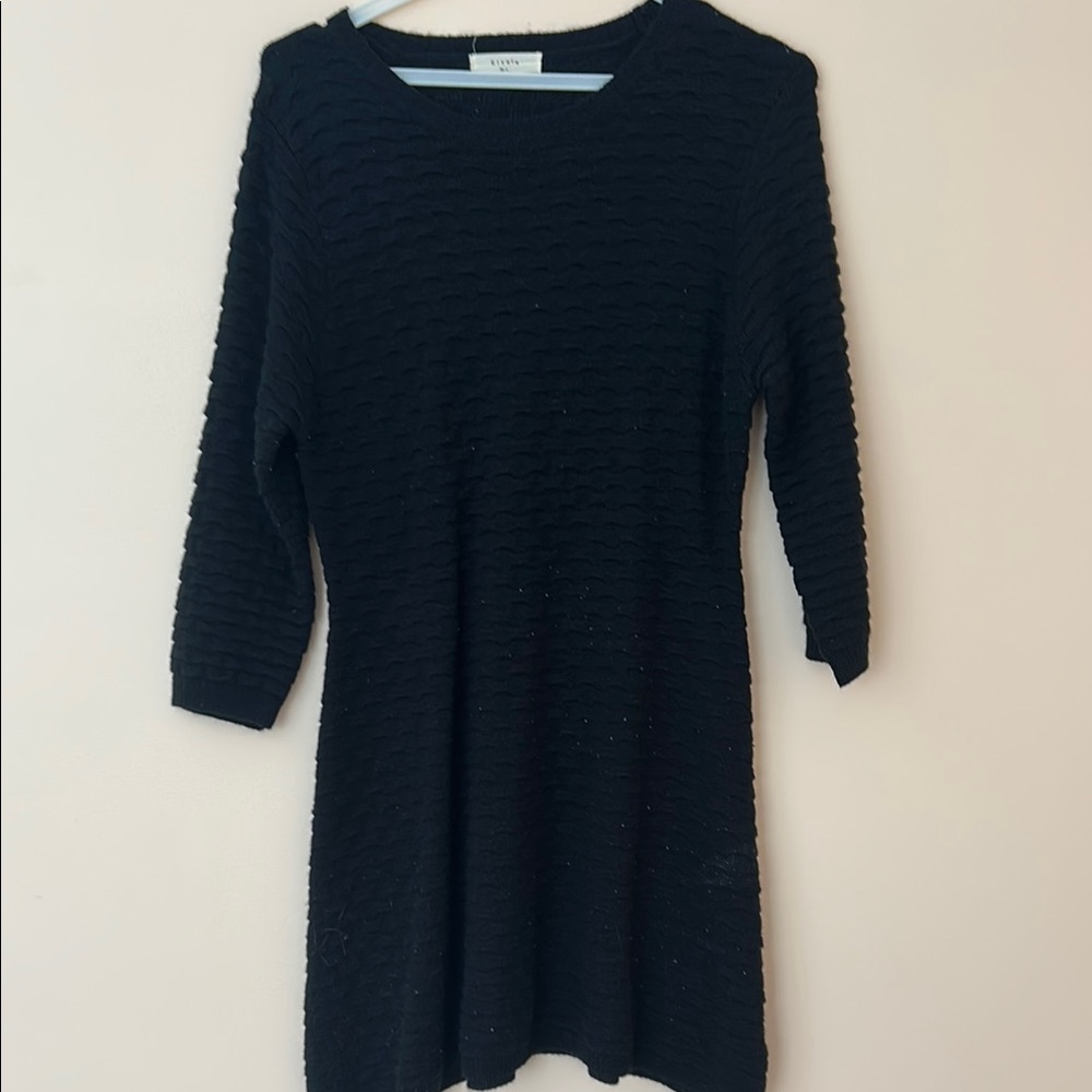 Elodie Black Long Sleeve Dress